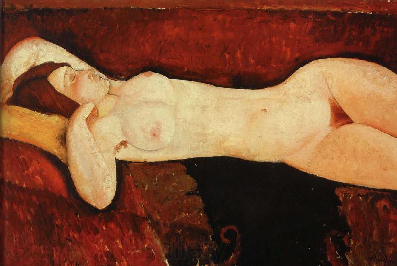 Amedeo Modigliani liggande aktsudie